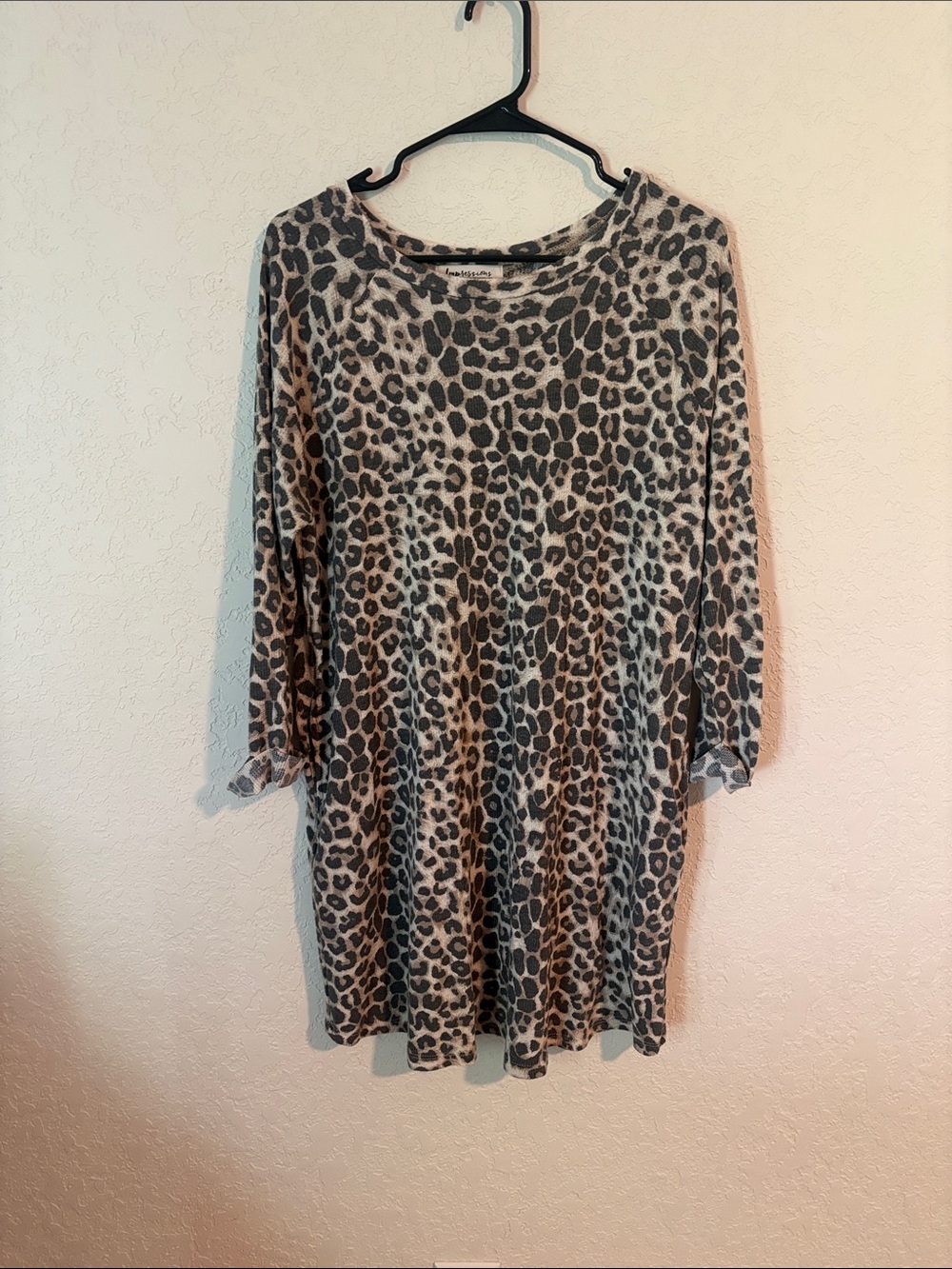 Impressions Boutique Large Leopard Shift Dress